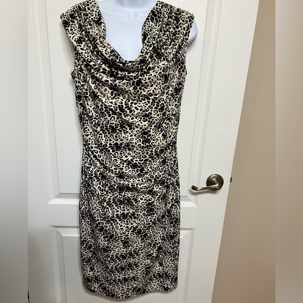 Larry Levine Animal Print Dress